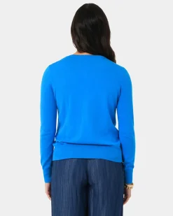 Forcast Joyce Knit Cardigan True Blue Online