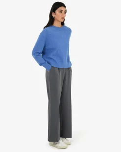 Forcast Joyli Round Neck Knit Periwinkle