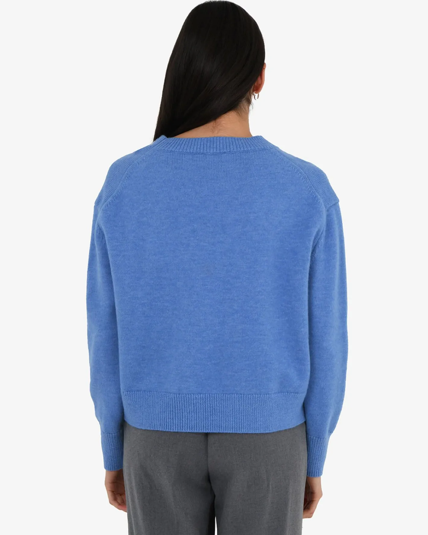 Forcast Joyli Round Neck Knit Periwinkle