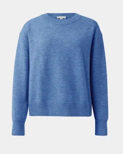 Forcast Joyli Round Neck Knit Periwinkle