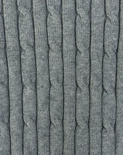 Forcast Juanita Cotton Cable Knit Grey Outlet