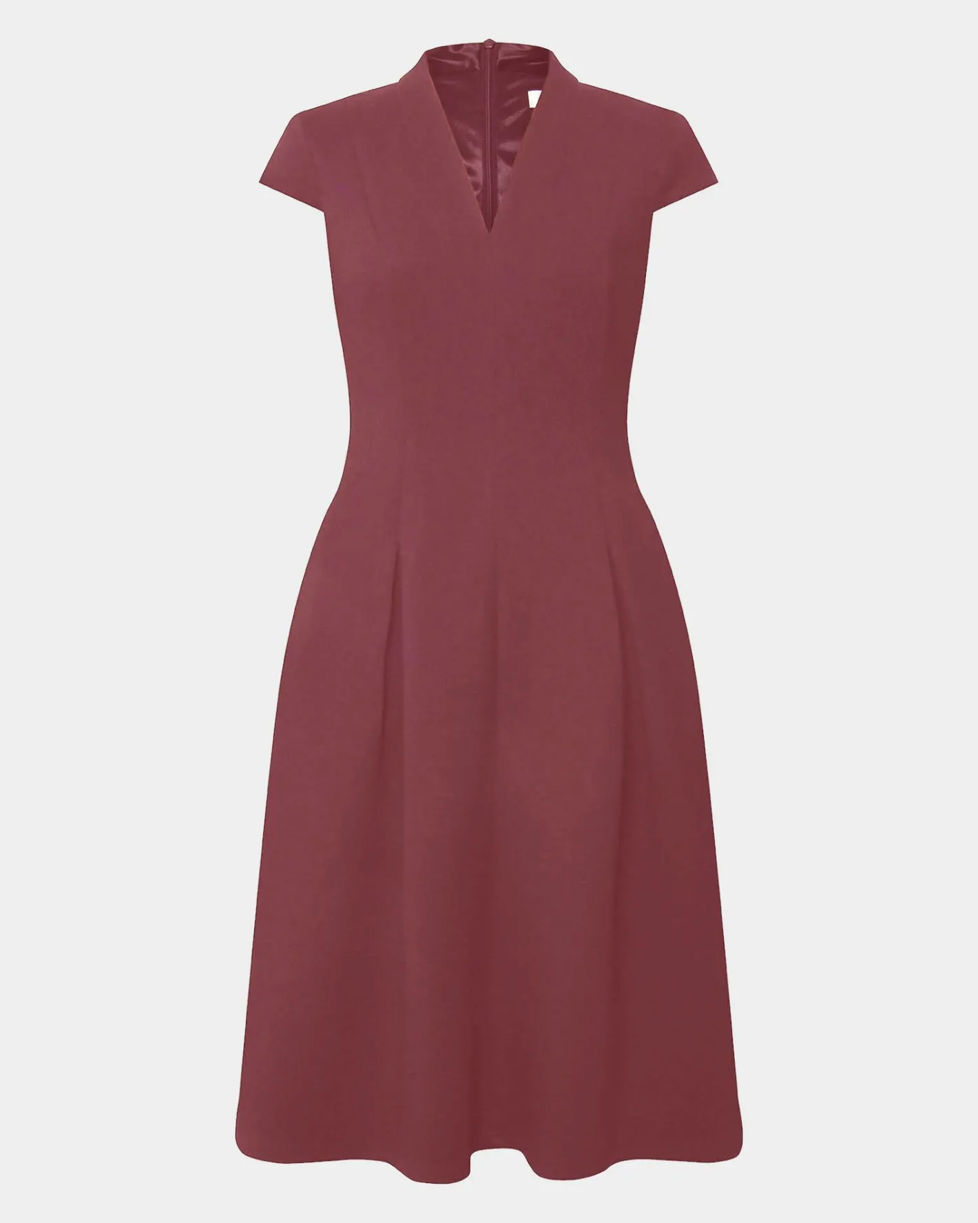 Forcast Juno Panel Ponte Dress Brick Outlet
