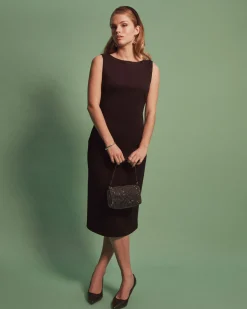 Forcast Juno Ponte Fitted Dress Black Online