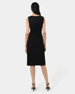 Forcast Juno Ponte Fitted Dress Black Online