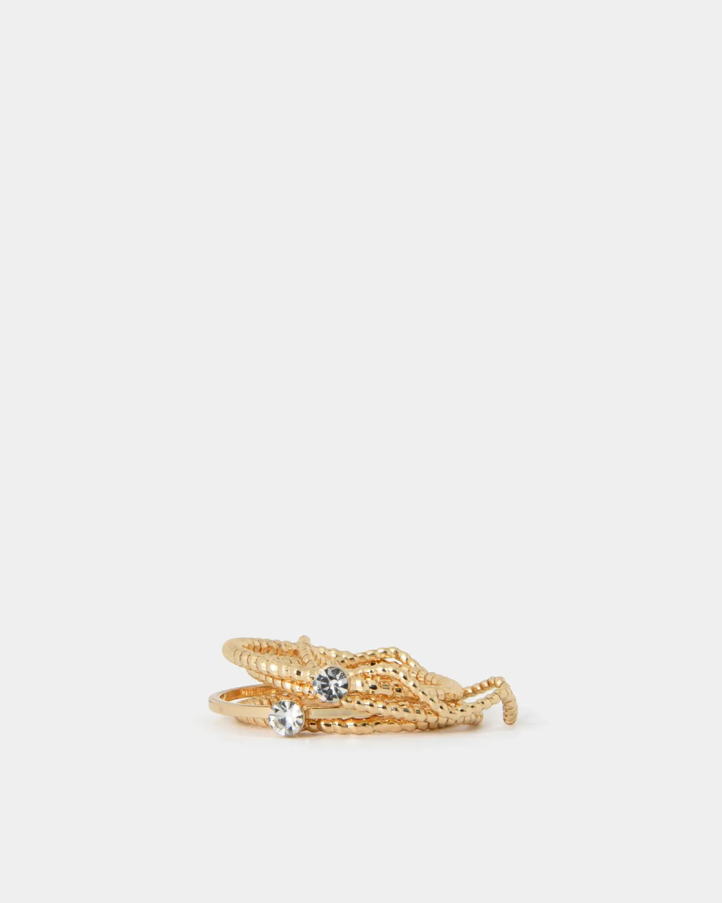 Forcast Kaleah 5pc Rings Set Gold New