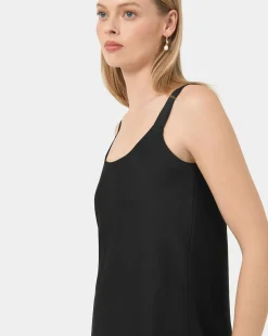 Forcast Kalena Satin Cami Top Black Hot