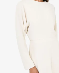 Forcast Karina Dolman Midi Dress Ecru Sale