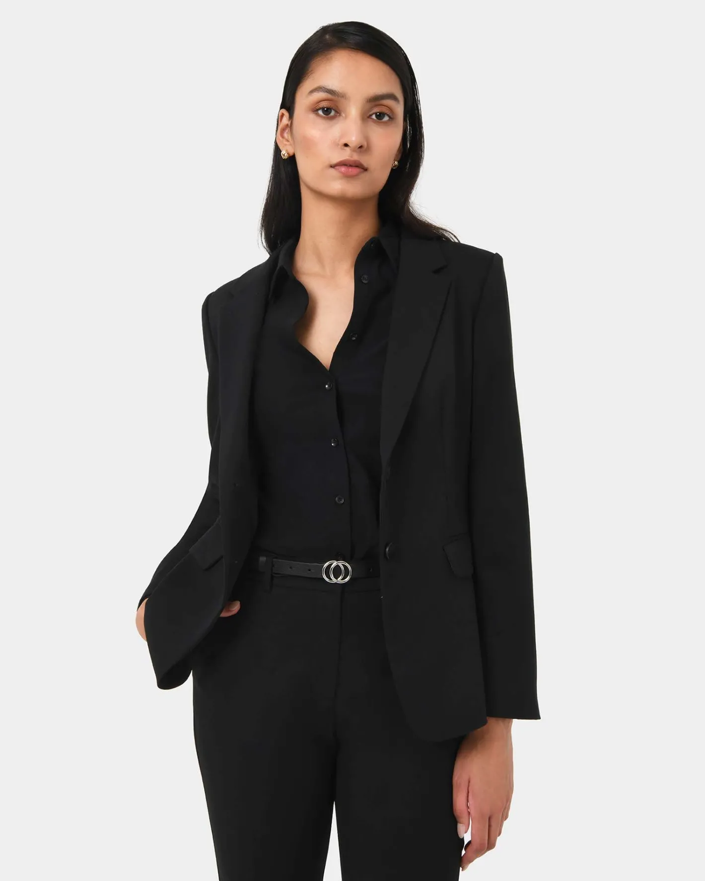 Forcast Karlie Single Breasted Blazer Black Hot