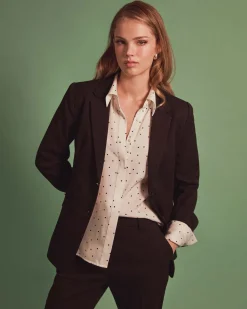 Forcast Karlie Single Breasted Blazer Black Hot