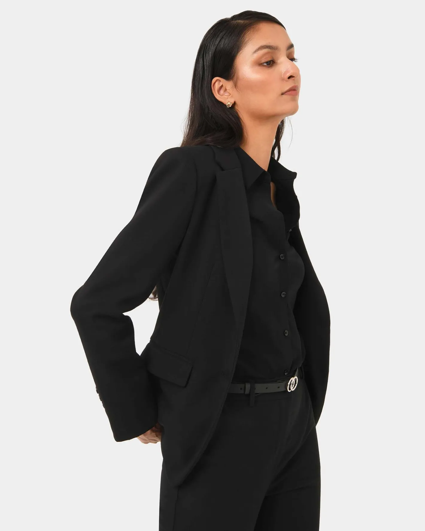 Forcast Karlie Single Breasted Blazer Black Hot