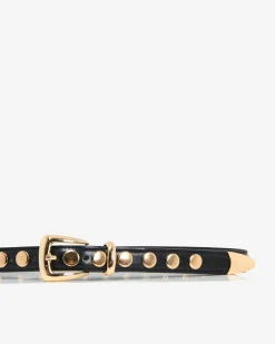 Forcast Kayla Studs Leather Belt Black Hot
