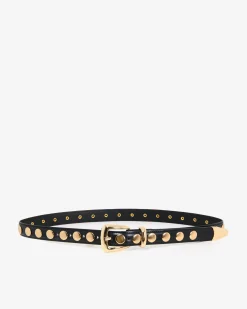 Forcast Kayla Studs Leather Belt Black Hot