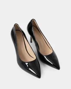 Forcast Kelsey Leather Stiletto Heel Black Discount