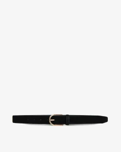 Forcast Kristen Suede Leather Belt Black Hot