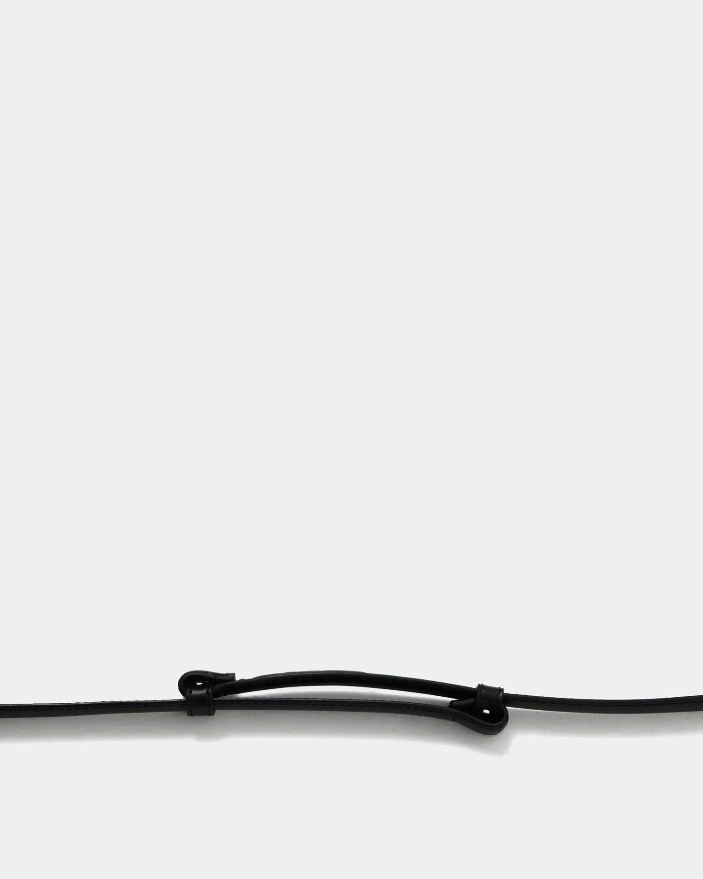 Forcast Lauren Leather Adjustable Belt Black Clearance