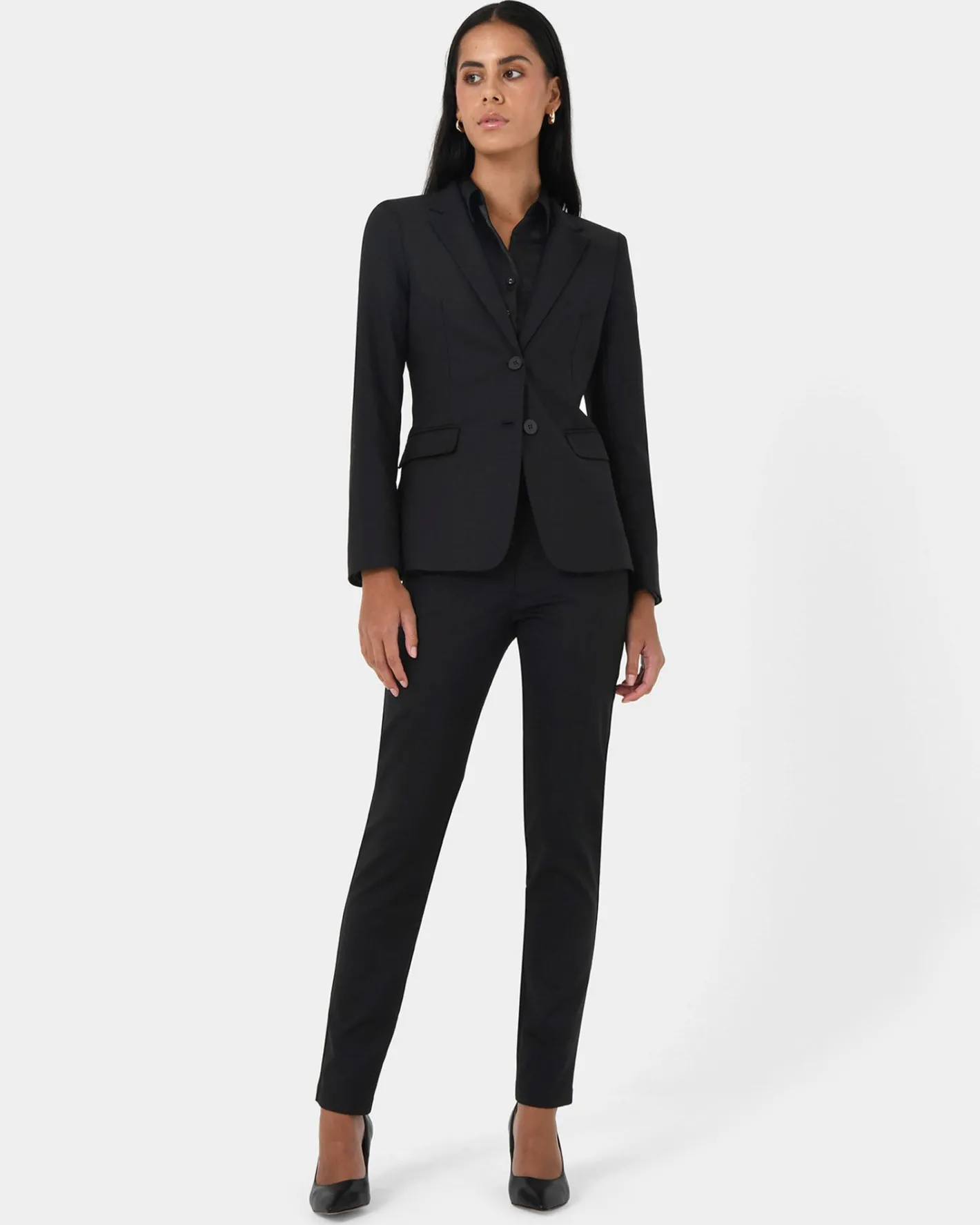 Forcast Lauren Single Breasted Jacket Black Discount