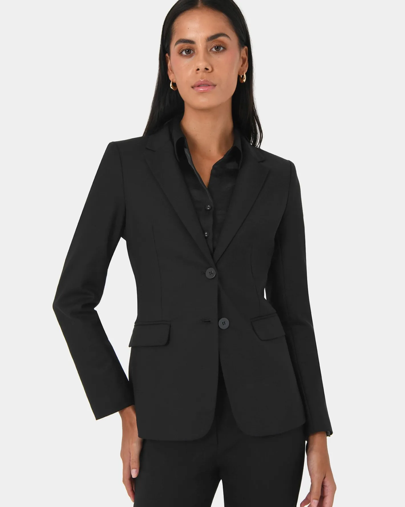Forcast Lauren Single Breasted Jacket Black Discount