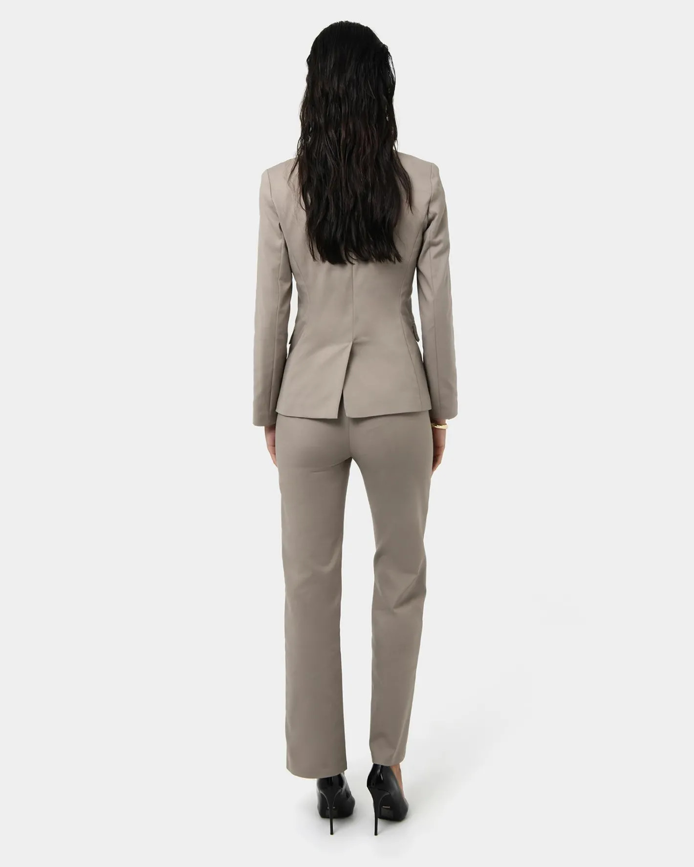 Forcast Lauren Single Breasted Jacket Stone Outlet