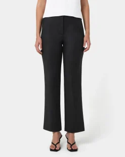 Forcast Lauren Straight Pants Black Best