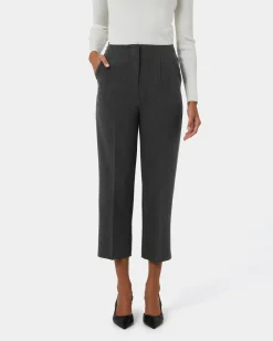 Forcast Lee Tailored Crop Pants Slate