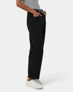 Forcast Leighton Barrel Leg Jeans Black Clearance