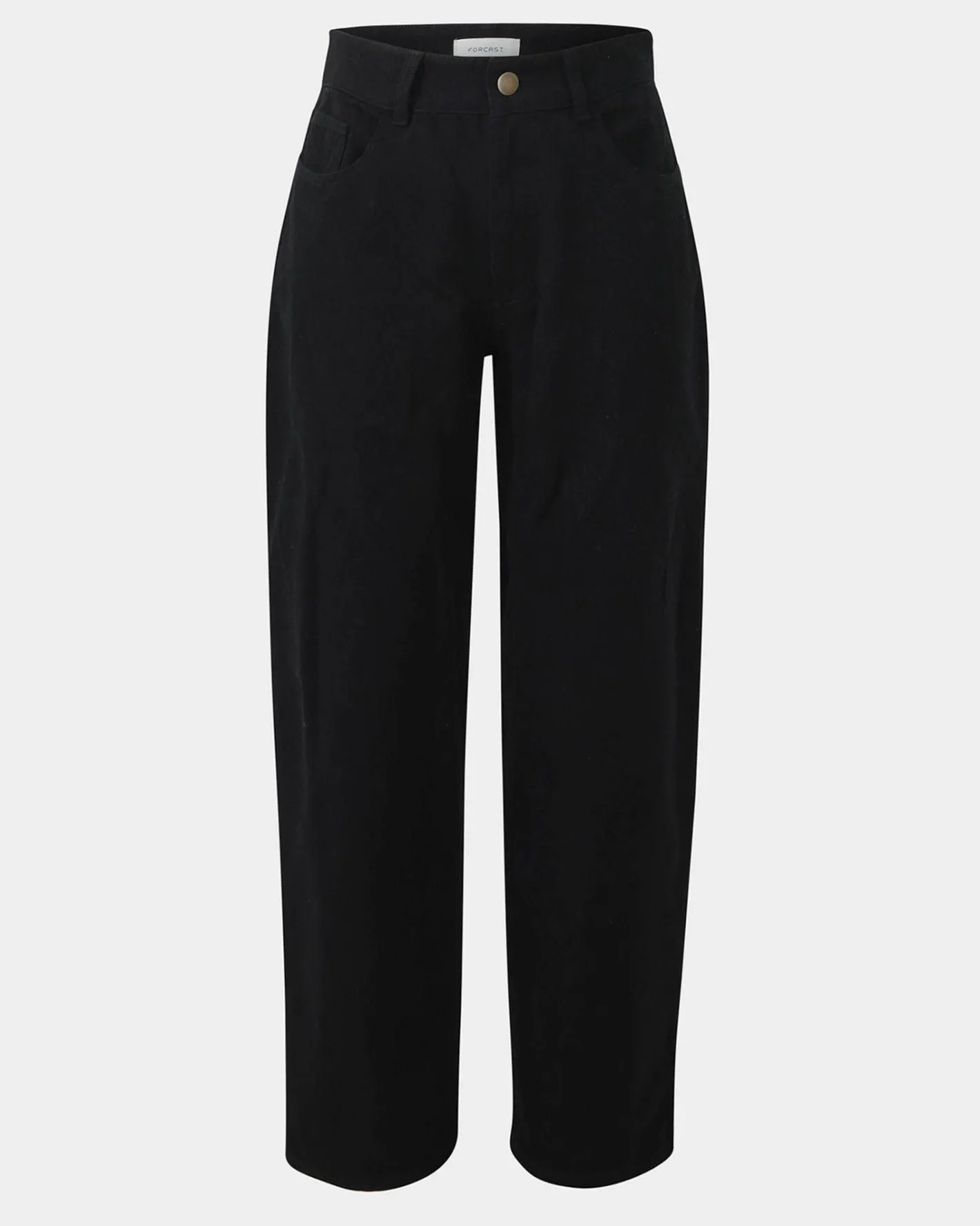 Forcast Leighton Barrel Leg Jeans Black Clearance
