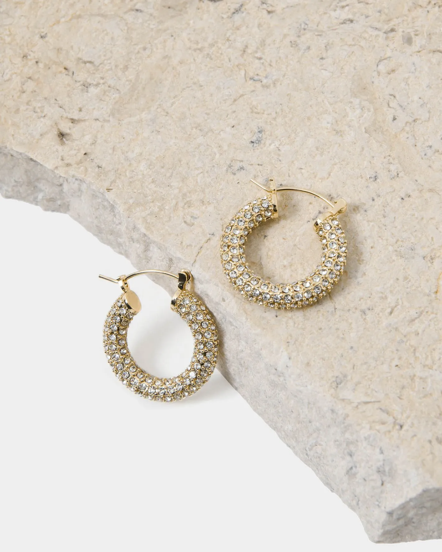 Forcast Leonie Plated Earrings Gold Clearance