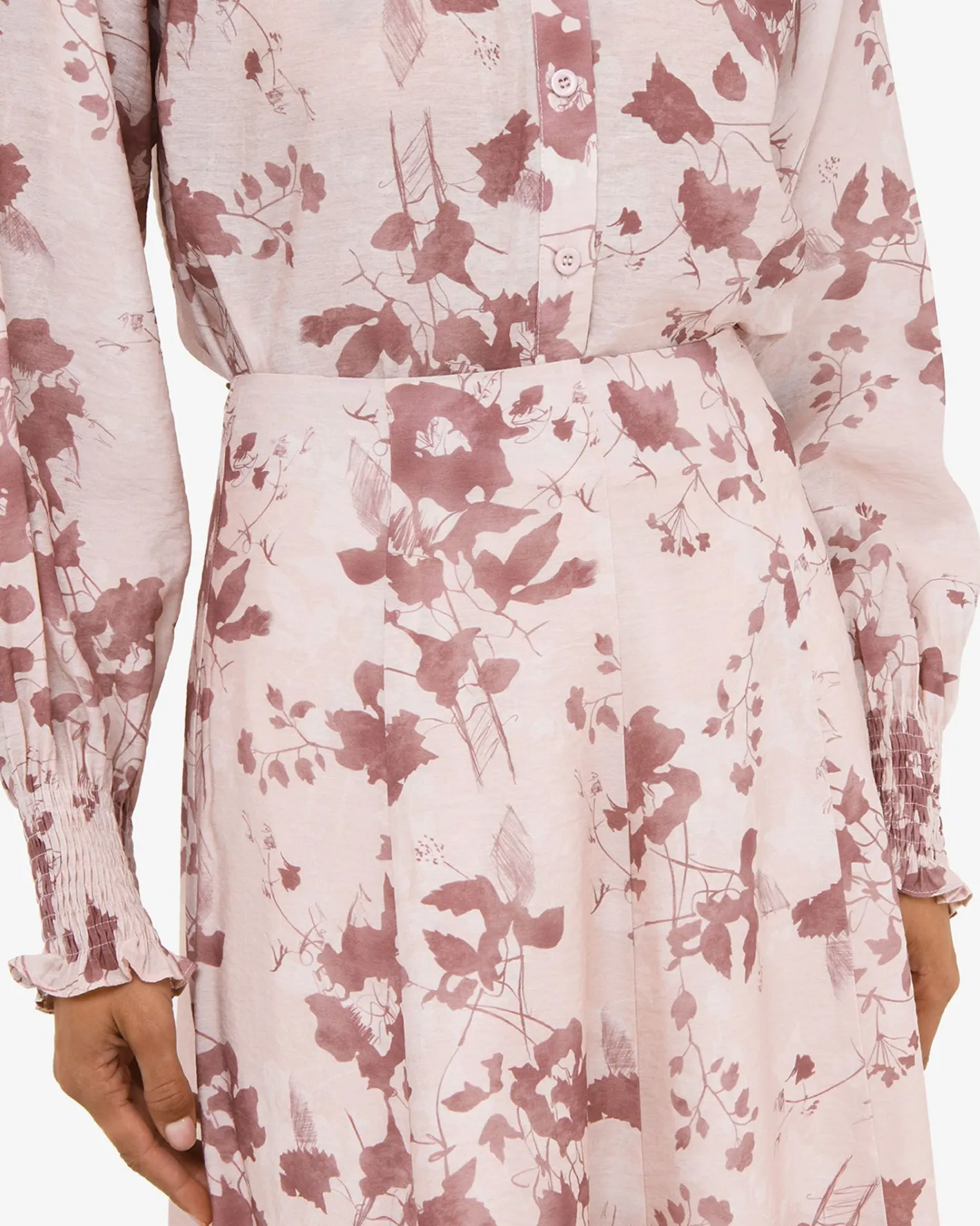 Forcast Lesley Floral Skirt Pink Floral Online