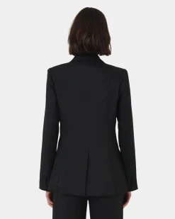 Forcast Lexee Double Breasted Blazer Black Hot