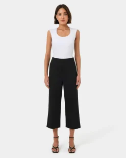 Forcast Lexee High-waist Culotte Black Clearance