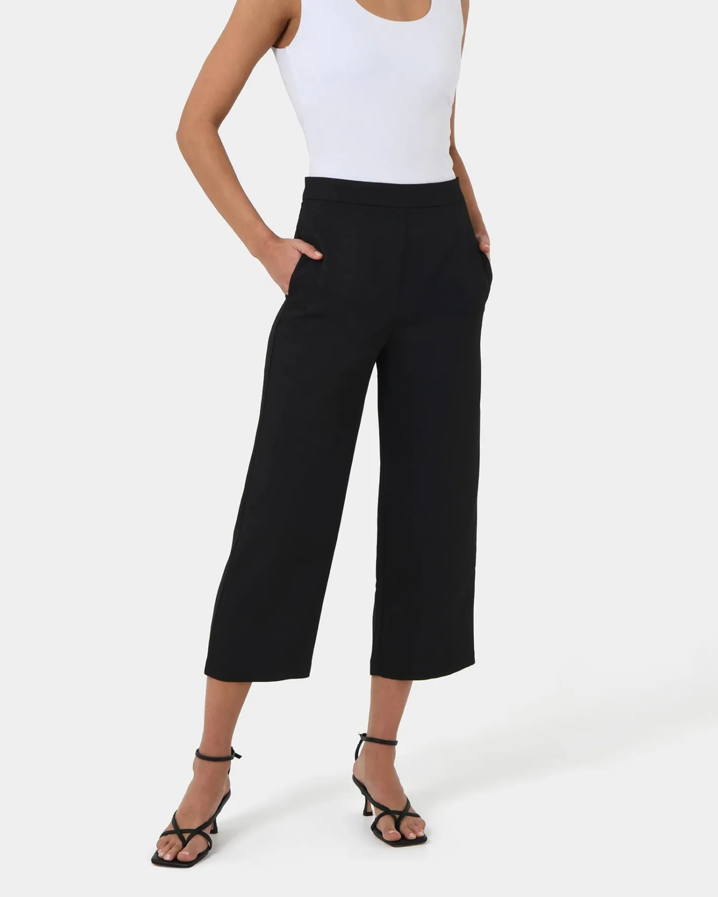 Forcast Lexee High-waist Culotte Black Clearance