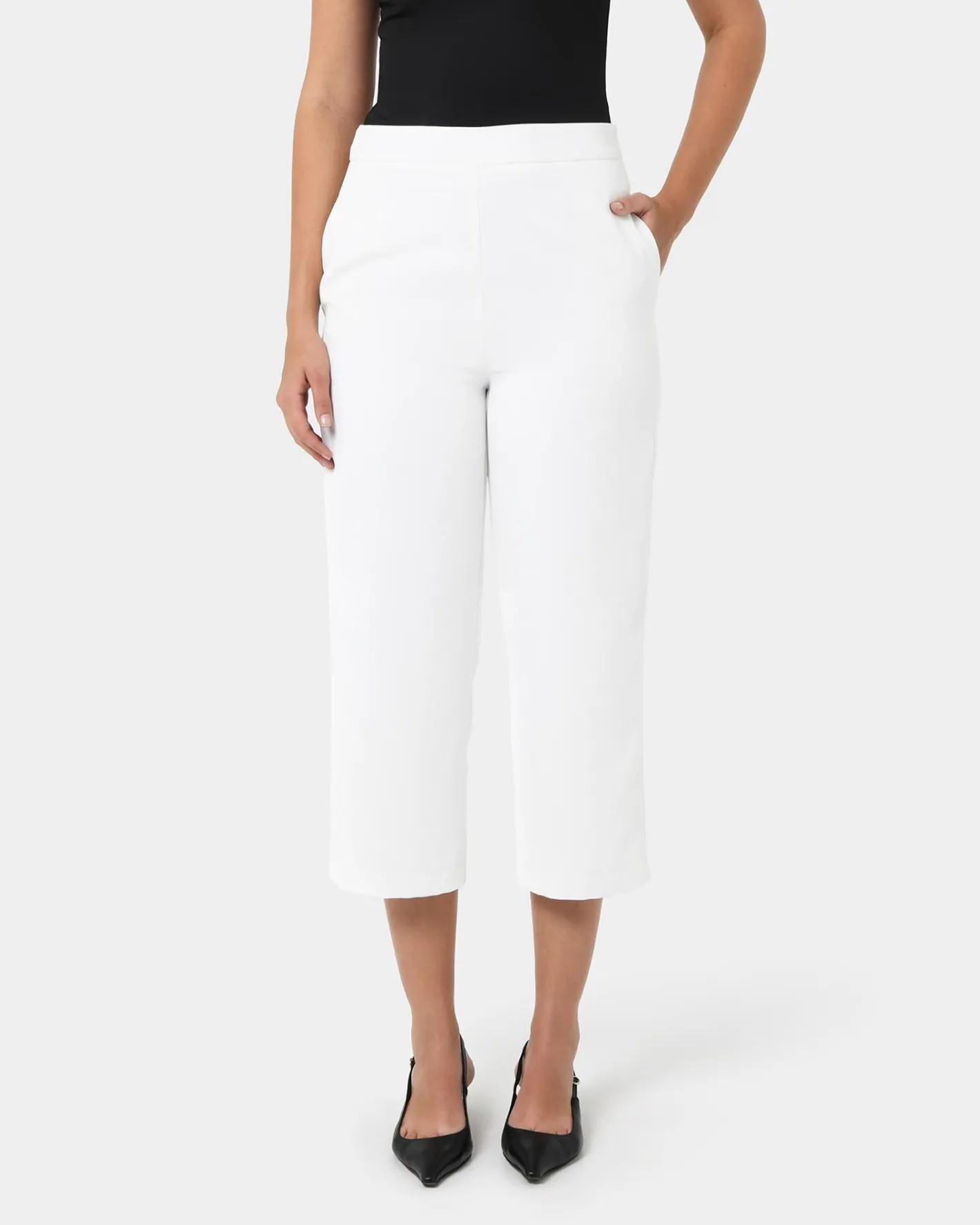Forcast Lexee High-waist Culotte Ivory Hot