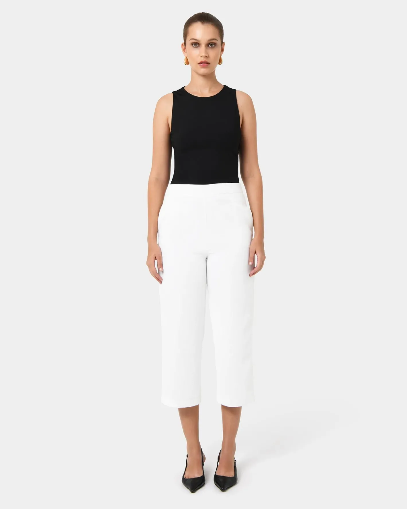Forcast Lexee High-waist Culotte Ivory Hot