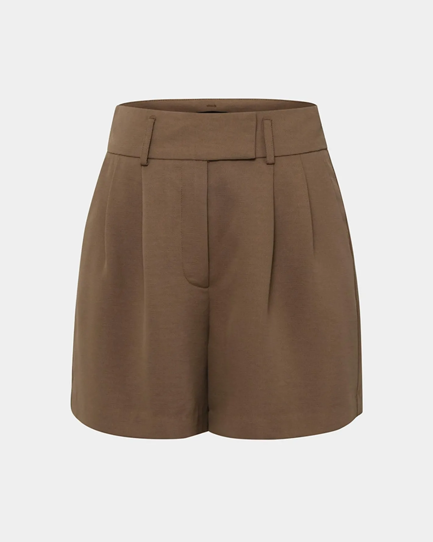 Forcast Lexee Pleat Front Short Tobacco Sale