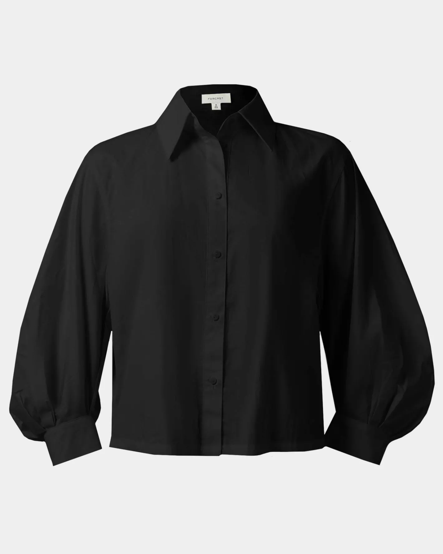 Forcast Lica Puff Sleeve Shirt Black