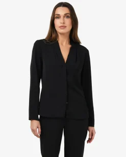 Forcast Lilian 2 Long Sleeve Blouse Black Clearance