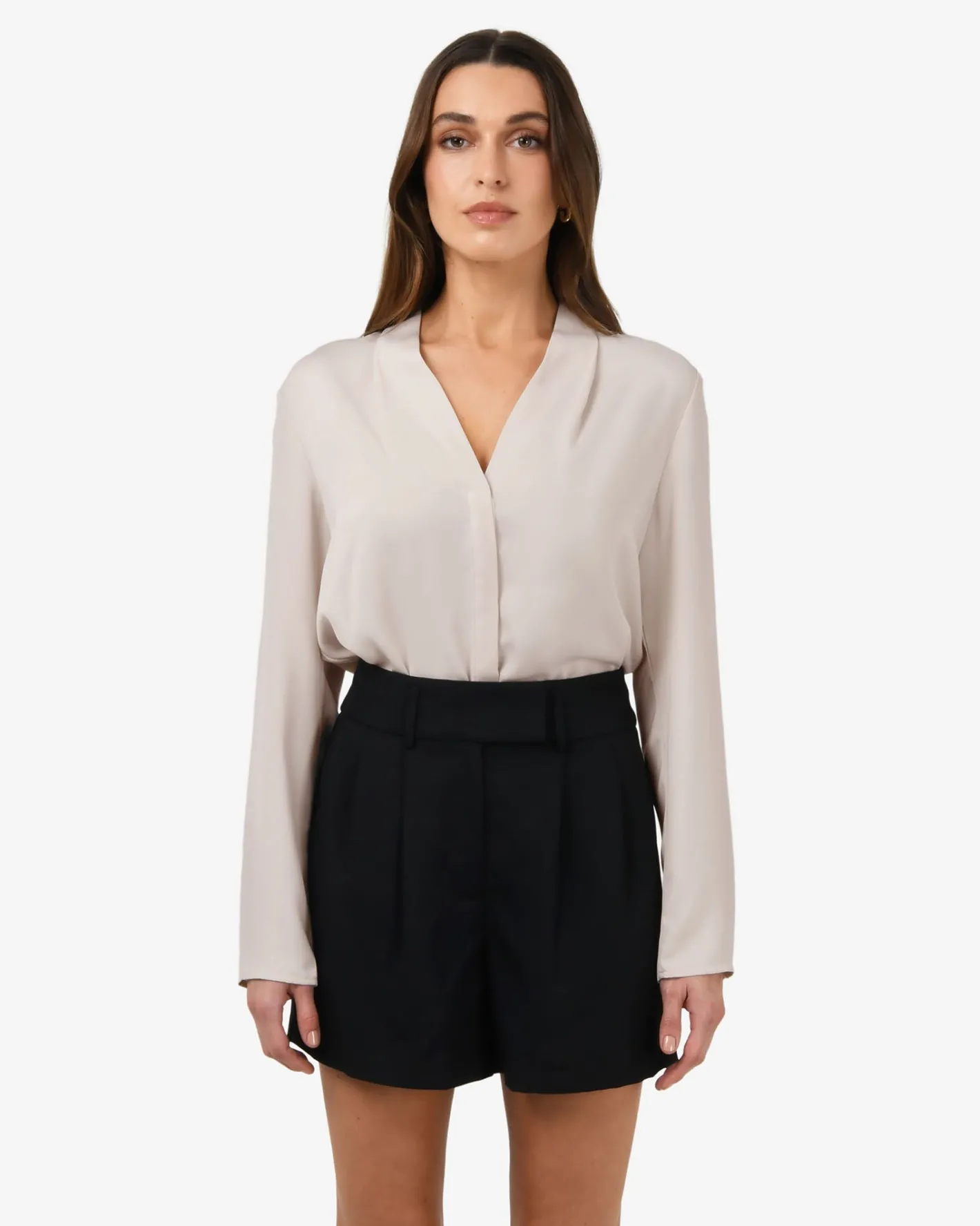Forcast Lilian 2 Long Sleeve Blouse Ecru Sale