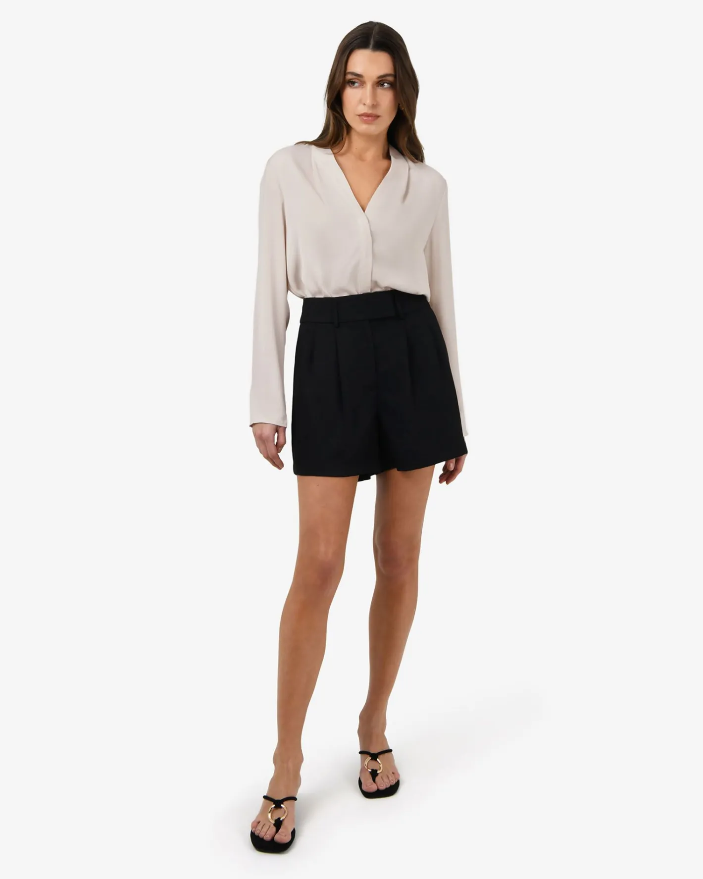 Forcast Lilian 2 Long Sleeve Blouse Ecru Sale