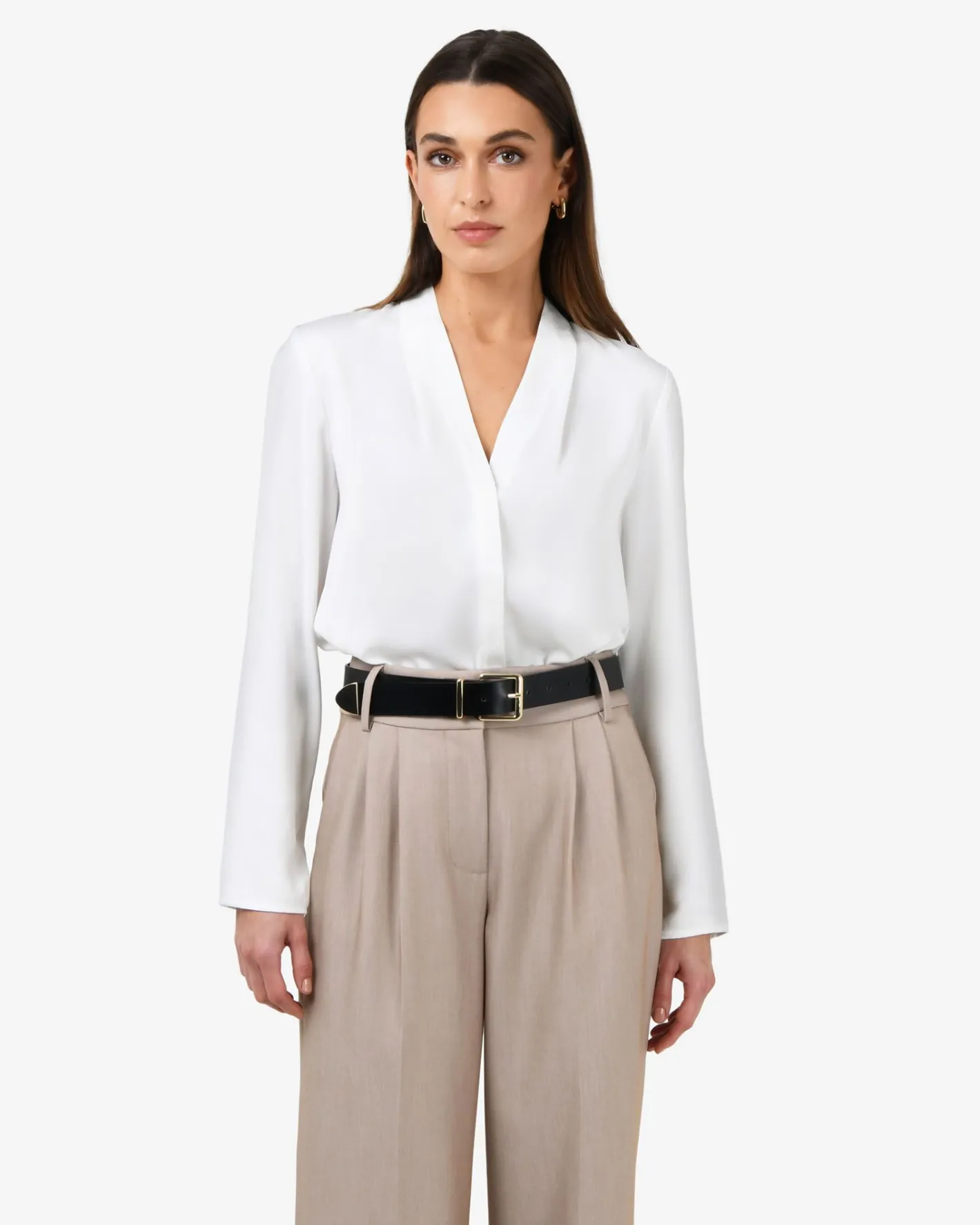 Forcast Lilian 2 Long Sleeve Blouse Ivory Best