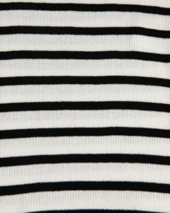 Forcast Lindy Knit Tank Top Ivory & Black Best