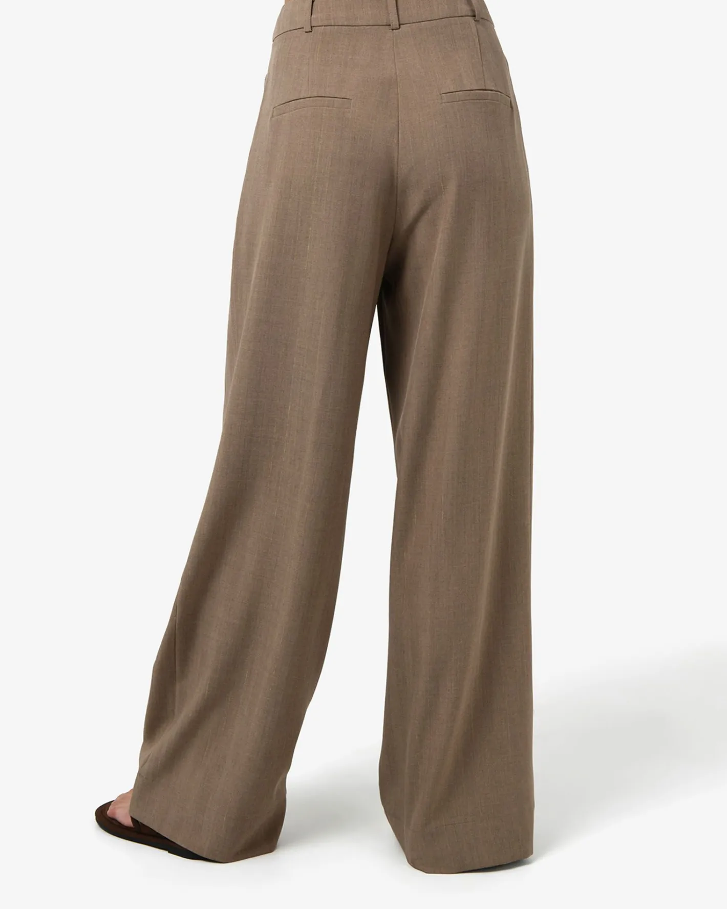 Forcast Lola Lurex Blend Wide Leg Pant TAUPE Outlet