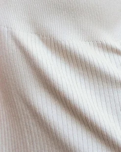 Forcast Lourdes Ribbed Knit Dress Buttercream Best