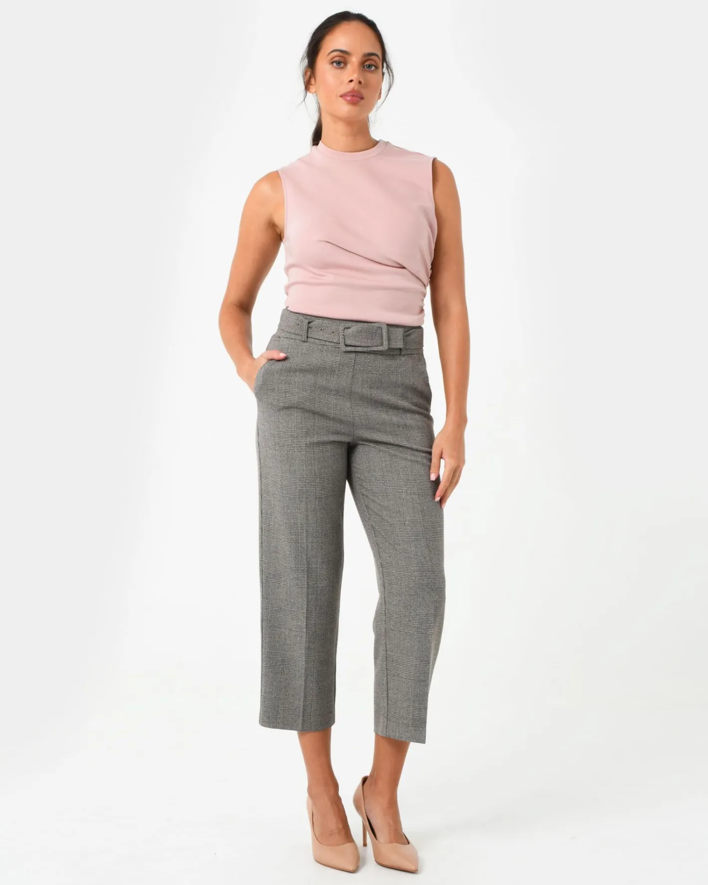Forcast Lulu Ruched Top Pink Sale