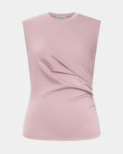 Forcast Lulu Ruched Top Pink Sale