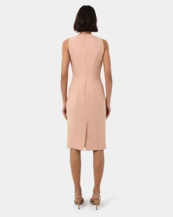 Forcast Luna Sleeveless Dress Pastel Peach Hot