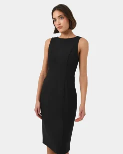 Forcast Luna Sleeveless Dress Black Sale