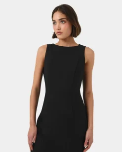 Forcast Luna Sleeveless Dress Black Sale