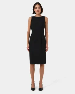 Forcast Luna Sleeveless Dress Black Sale