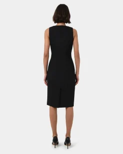 Forcast Luna Sleeveless Dress Black Sale