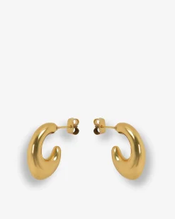 Forcast Lupita Plated Earrings Gold New
